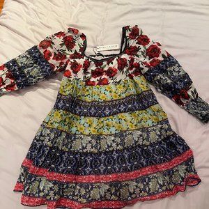 Alice + Olivia Rowen Tunic Dress French Quarters Multi
